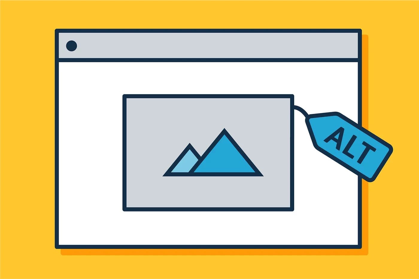 Graphic of an Alt tag