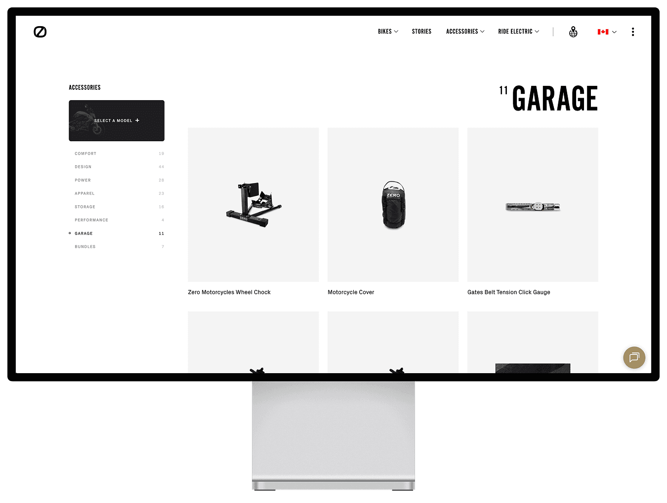 Existing accessories look-book page