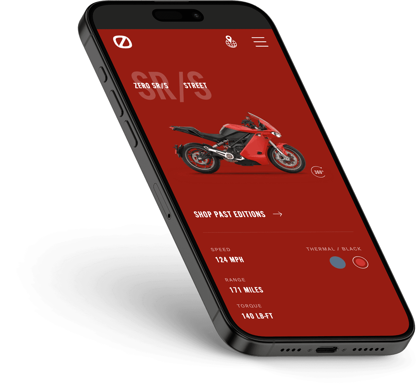 Ekho checkout drawer for Zero Motorcycles