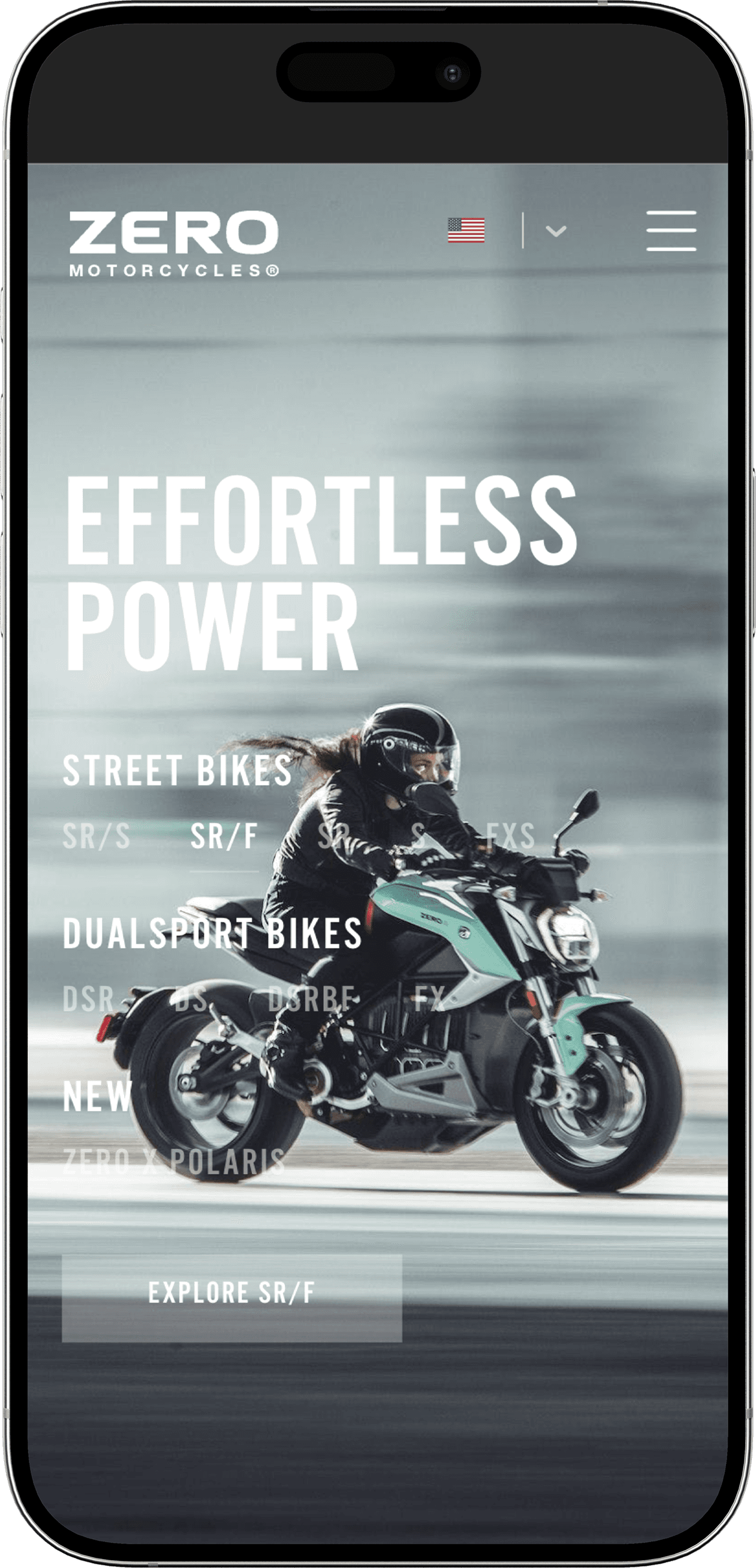 Ekho checkout drawer for Zero Motorcycles